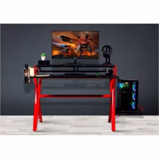 Naceb Mesa para gaming - Juegos, Consola de juegos - Negro - Acero, Fibra de carbono