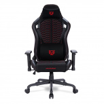 SILLA GAMER THUNDER MAX V7 PU TELA ESPUMA MOLDEADA NYLON NEGRO-ROJO