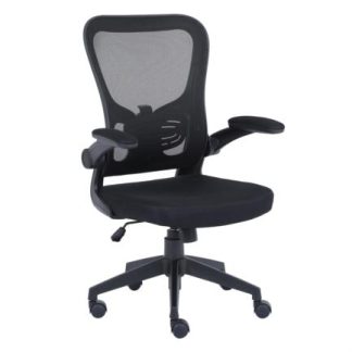 Silla Ejecutiva Nextep de Altura y Descansabrazos Ajustable Tela/Malla Negro y Base Giratoria