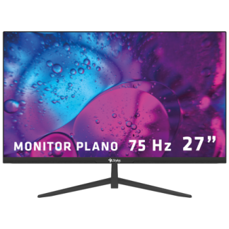 Monitor Stylos 27" SMOT8 Flat Panel Led HD 75Hz 5ms 1xVGA + 1xHDMI + Vesa 100x100mm Black